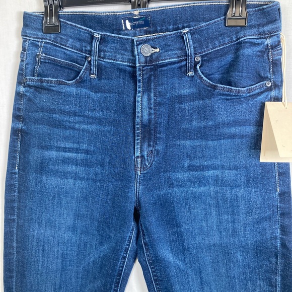 NWT MOTHER The Mid Rise Dazzler Ankle Fray Jeans Fancy Meeting You Here Wash 31 - Picture 4 of 15